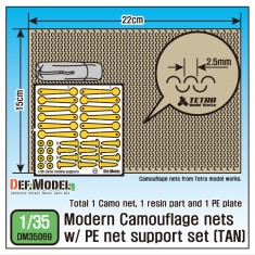 1/35 Modern Camouflage Nets with Net Support Set (Tan)