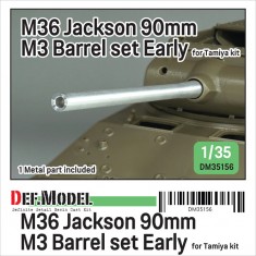 1/35 US M36 Jackson 90mm M3 Metal Barrel Set Early for Tamiya Kit