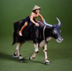 1/35 (54mm) Water Buffalo and Boy