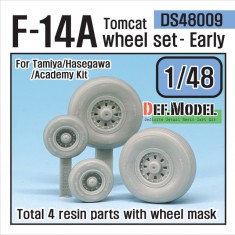 1/48 Grumman F-14A Tomcat Early Type Sagged Wheels Set for Academy/Hasegawa/Tamiya