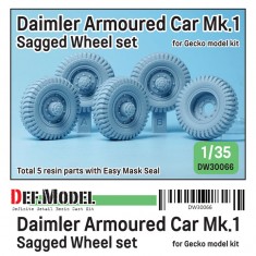 1/35 WWII British Daimler Armoured Car Wheel set for Gecko model