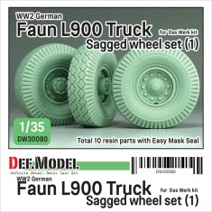 1/35 WWII German Faun L900 Truck Wheel set #Continental #1 for Das Werk kit