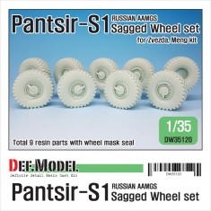 1/35 Russian Pantsir-S1 AAMGS Sagged Wheel set for Zvezda/Meng kits