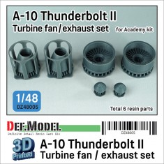 1/48 Fairchild Republic A-10 Thunderbolt II Turbine Fan/Exhaust Nozzle for Academy kit