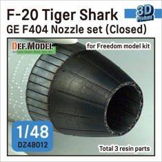 1/48 F-20 Tiger Shark Nozzle set (GE F404 Early type) #Closed for Freedom kit