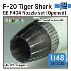 1/48 F-20 Tiger Shark Nozzle set (GE F404 Early type) #Opened for Freedom kit