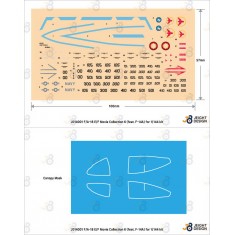 1/144 Movie Collection No.6 - F/A-18E/F Super Hornet Decal set for Revell F-18E/F kits