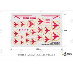 1/48 Movie Collection No.9 Su-57 Decal set for Zvezda/Tamiya/Zvezda kits