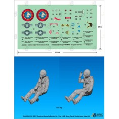 1/48 Top Gun Movie Collection No.11 F/A-18E/F Super Hornet Decal set w/2 Resin Pilots