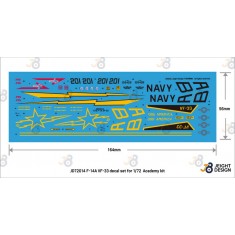 1/72 F-14A Tomcat Decal set - VF-33 Starfighters for Academy kit