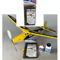 Eze Tissue Black (5 sheets, each: 75cm x 50cm) for Covering Model Aircraft