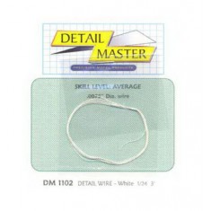 Detail Wire - White (Diameter: 0.0075"/0.19mm, 2 feet)