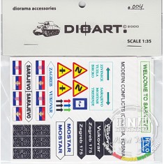1/35 Modern Croatia, Bosnia (Road and Commercial Signage)