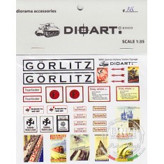 1/35 WWII German Railway Station Signage/Posters