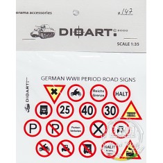 1/35 WWII German WWII ERA Road Signs