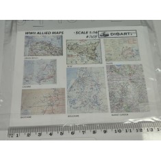 1/16 WWII Allied Maps (2 sheet, bond)