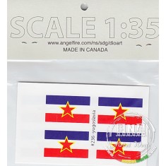 1/35 Modern Yugoslavia, Flags (8 Double-sided)