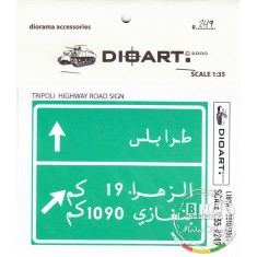 1/35 Modern Libya Signage (2011) Tripoli Highway Billboard (Full Colour x 1pcs)