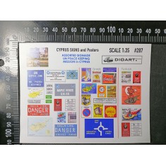 1/35 Modern Cyprus Signs and Posters, Peace Mission Era (full colour, 2 sheets)