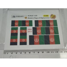 1/35 Modern Afghanistan Flags (full colour, 2 sheets, bond)