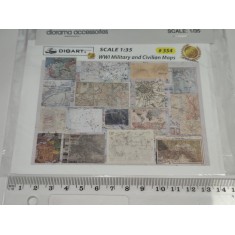 1/35 WWI Military and Civilian Maps (full colour, 2 sheets, bond)