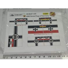 1/35 WWI German Imperial Flags (full colour, 2 sheets, bond)
