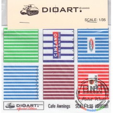 1/35 Cafe Awnings (x1 sheet of cotton)