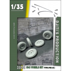 1/35 FJ43 Wheels set Type 1 (civil pattern) for AK kit