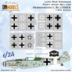 1/24 Messerschmitt Bf-109G/K Late War Crosses Paint Mask Set