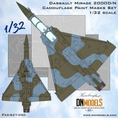 1/32 Dual-seat Mirage 2000D/N Camouflage Paint Mask set