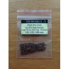 AFV Small-size Metal Tow Chain (Length: 500mm, Ring: L 2.8-2.9mm Width: 1.8-1.9mm)
