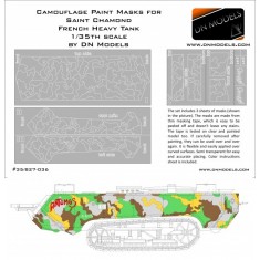 1/35 Saint Chamond Camouflage Paint Masks