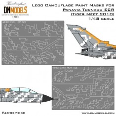 1/48 Panavia Tornado ECR (Tiger meet 2010) Lego Camouflage Paint Masks for Revell kits