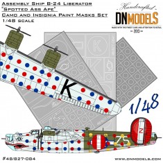 1/48 Assembly Ship B-24 Liberator ''Spotted Ass Ape'' Camo and Insignia Paint Mask Set