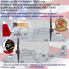 1/48 Osprey MV-22 Insignia Paint Masking for HobbyBoss kit #81769
