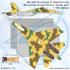1/48 Su-30 Flanker C Prototype Splinter Camouflage Paint Mask for HobbyBoss/GWH/Academy