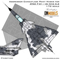 1/72 ATAC F-21/IAI Kfir C.2 Aggresssor Camouflage Paint Masks for AMK #86002