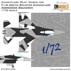 1/72 F-16C Alaska Arctic Splinter Aggressor Camouflage Paint Masks for Tamiya kits