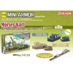 1/144 Morser Karl mit Munitionsschlepper auf Panzer IV