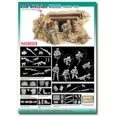 1/35 USMC 2nd Division, Tarawa 1943 (4 figures) - Gen 2 Series