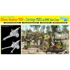 1/35 105mm Howitzer M2A1 &Carriage M2A2 w/USMC Gun Crew