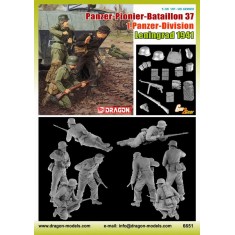 1/35 Panzer-Pionier-Bataillon 37, 1.Panzer-Division Leningrad 1941 (3 soldiers)