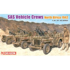 1/35 WWII SAS Vehicle Crew set North Africa 1942 (7 Figures, Truck