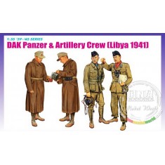 1/35 WWII DAK Panzer & Artillery Crew (Libya 1941)