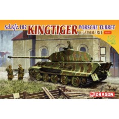 1/72 King Tiger Porsche Turret w/Zimmerit 