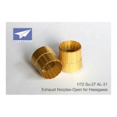 1/72 Sukhoi Su-27 Exhaust Nozzles Detail Set for Hasegawa kits