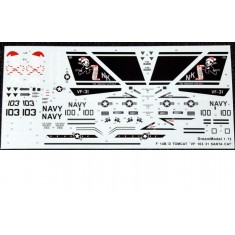 Decal for 1/72 Grumman F-14B/D Tomcat VF-103/VF31 "Christmas"