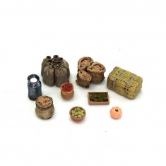 1/72 Miniature Farm Products: Apples, Potatoes, Wheat, Milkmaid, Tomatoes more