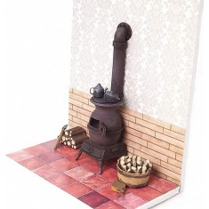 1/35 Miniature Furniture - Iron Cast Stove