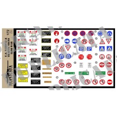 1/72 Iraq War Vehicle / Traffic Signs